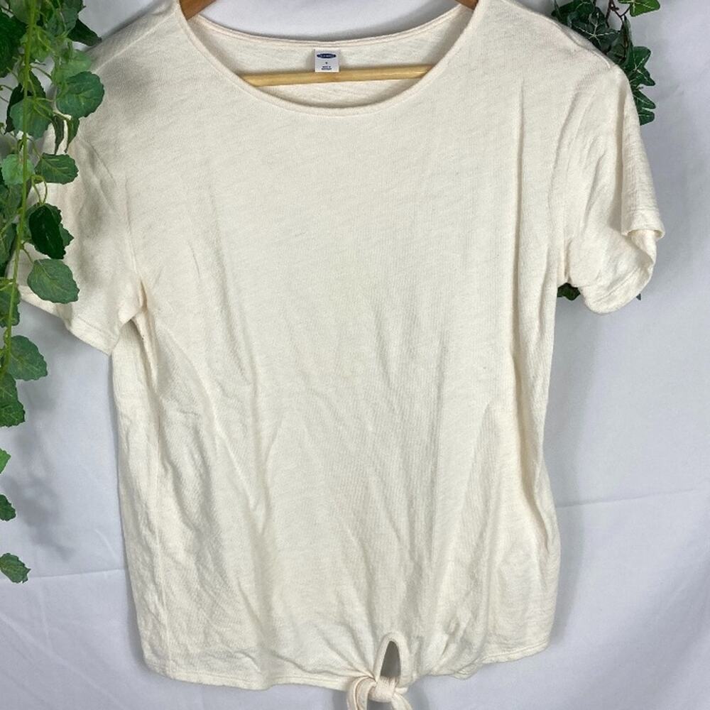 Old Navy Short Sleeve tie Bottom Shirt S